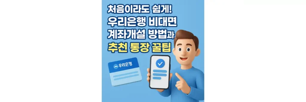 우리은행 비대면 계좌개설