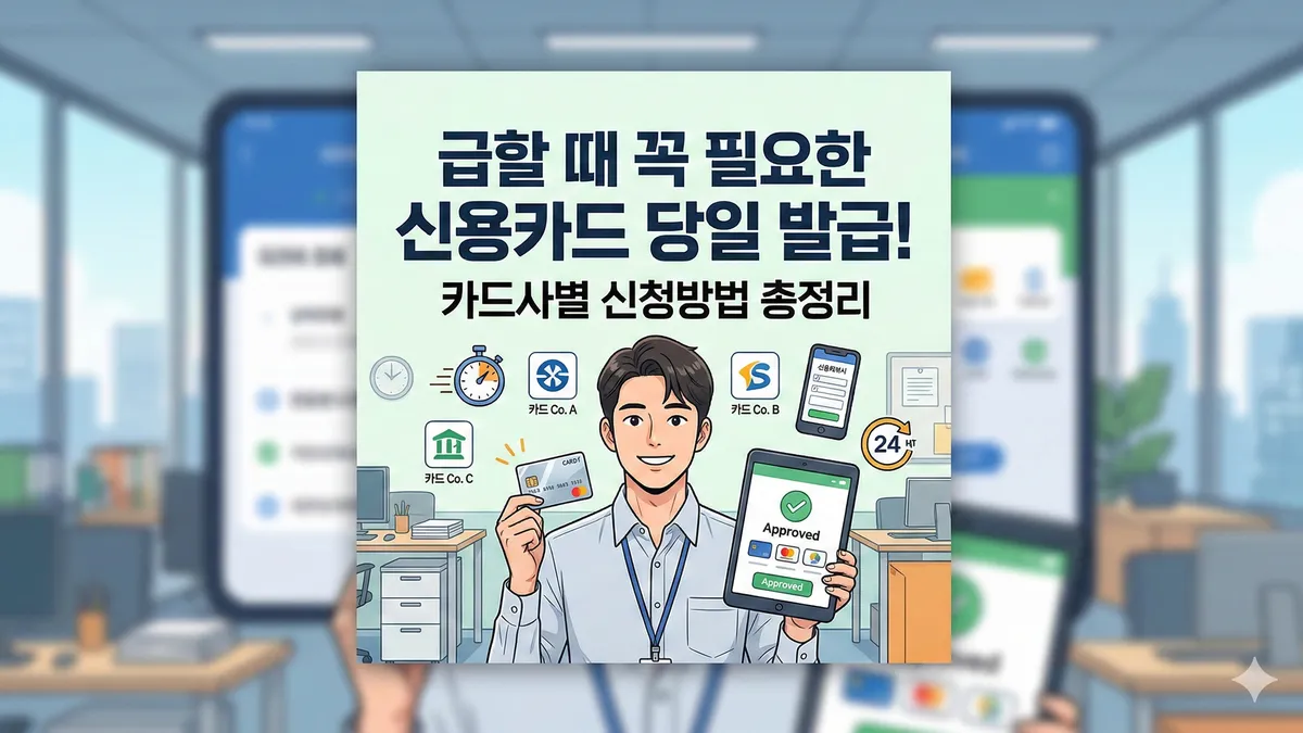 신용카드 당일 발급