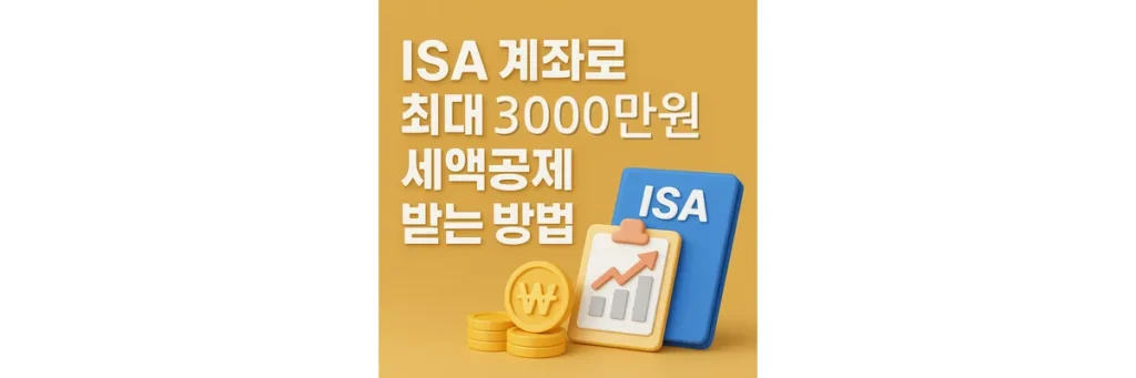 ISA 글자와 차트, 동전 이미지