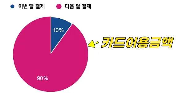 카드 리볼빙 이용 시 결제금액