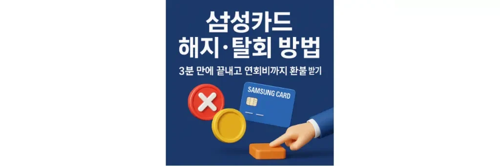 삼성카드 해지 탈회 방법
