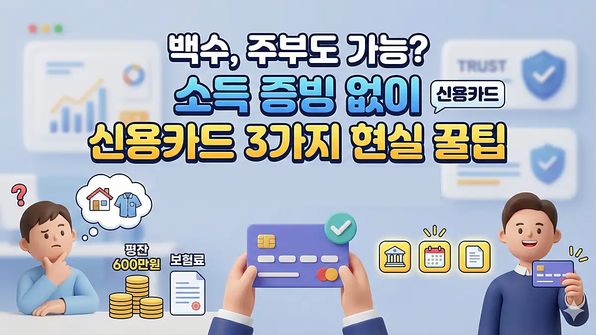 소득 없이 신용카드 발급 방법