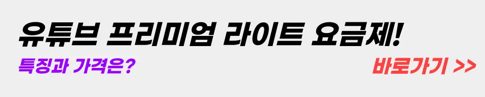 유튜브 프리미엄 라이트