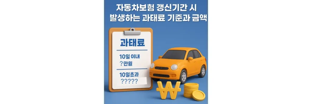 자동차 보험 갱신기간 초과 시 과태료