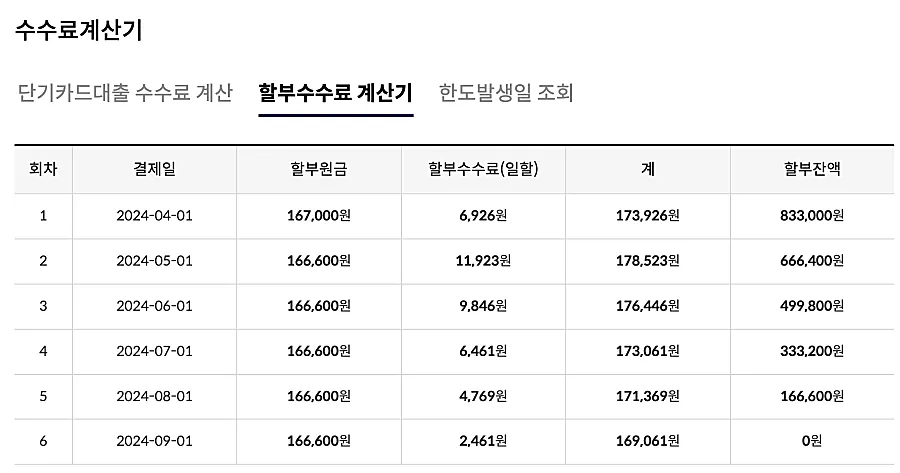 할부수수료-계산기