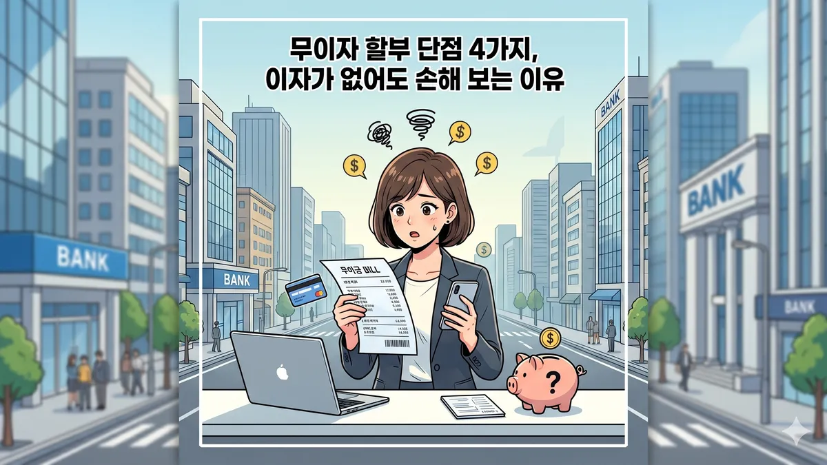 무이자 할부 단점