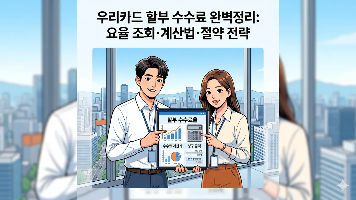 우리카드 할부 수수료