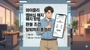 와이즐리 멤버십 해지