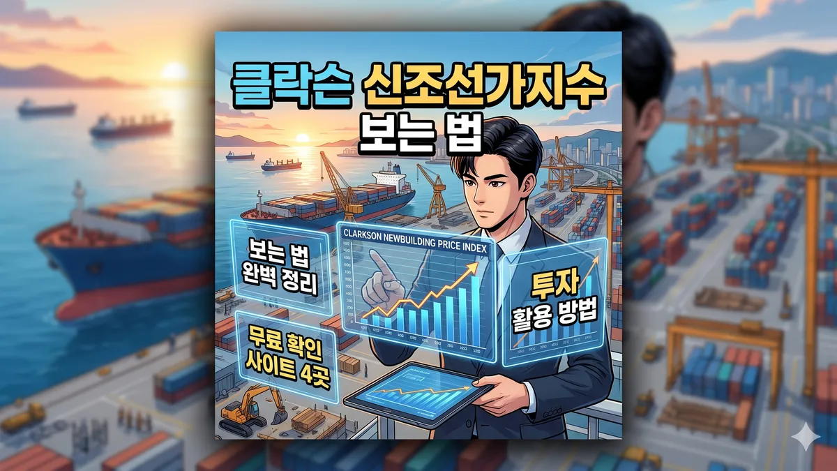 클락슨 신조선가지수 (AI그림)