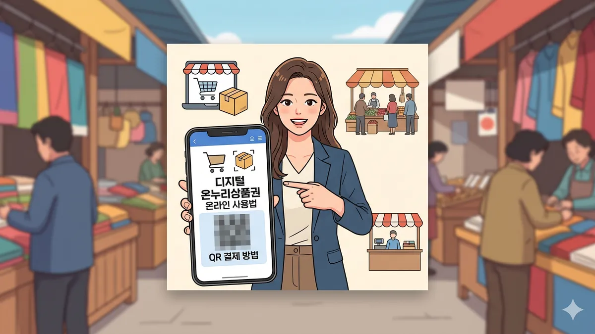 디지털 온누리상품권 온라인 사용법