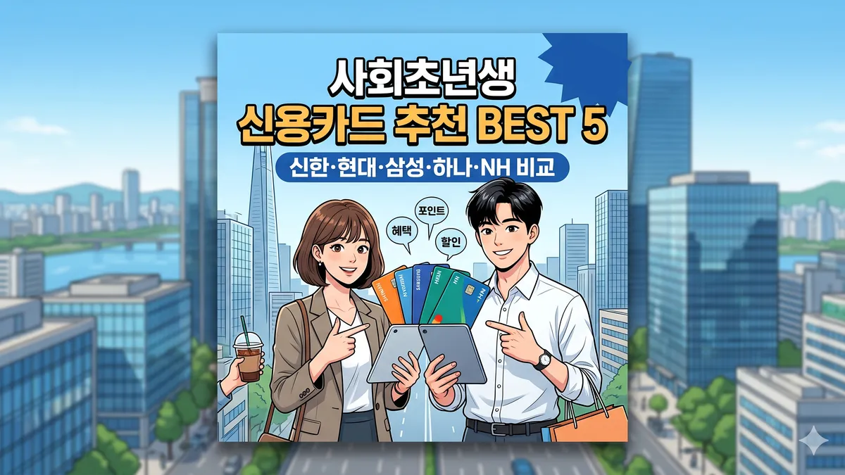 사회초년생 신용카드 추천
