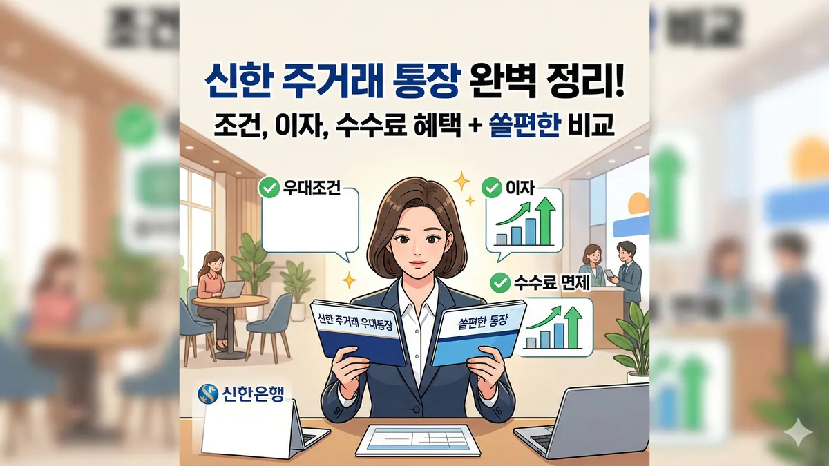신한 주거래 우대통장