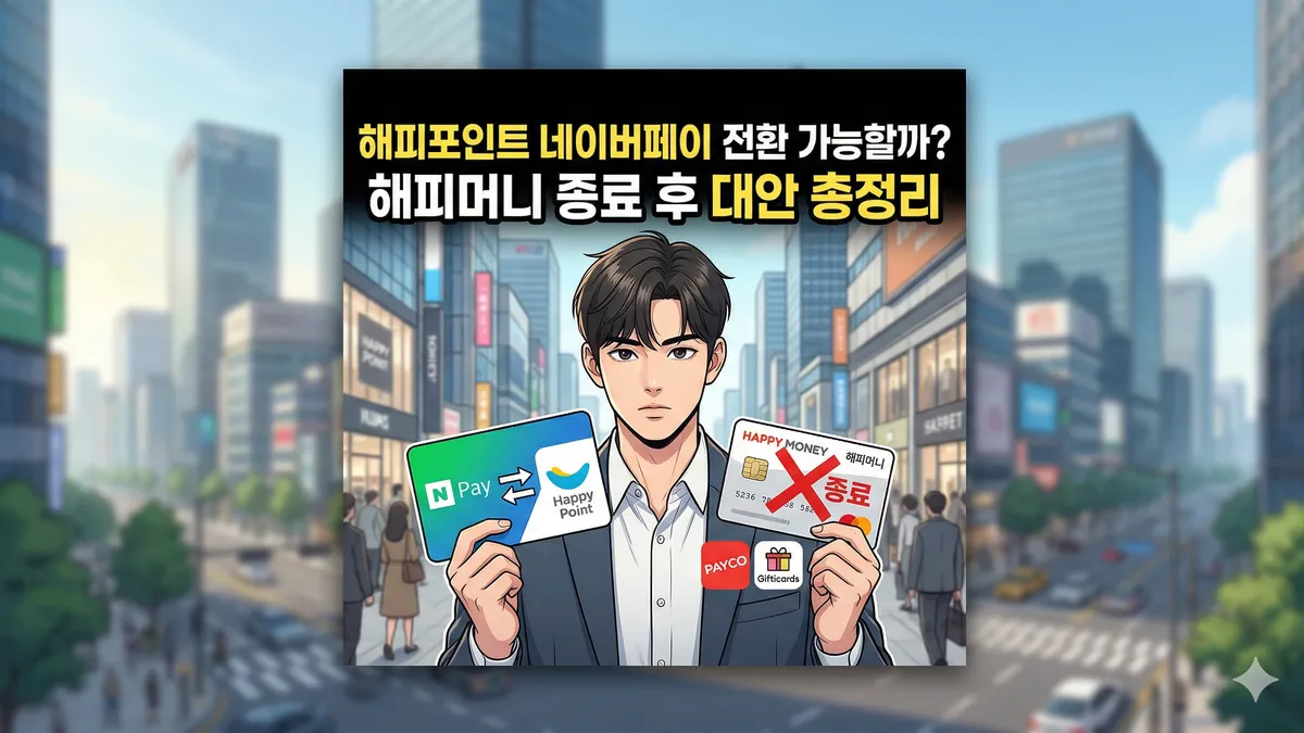 해피포인트 네이버페이 전환