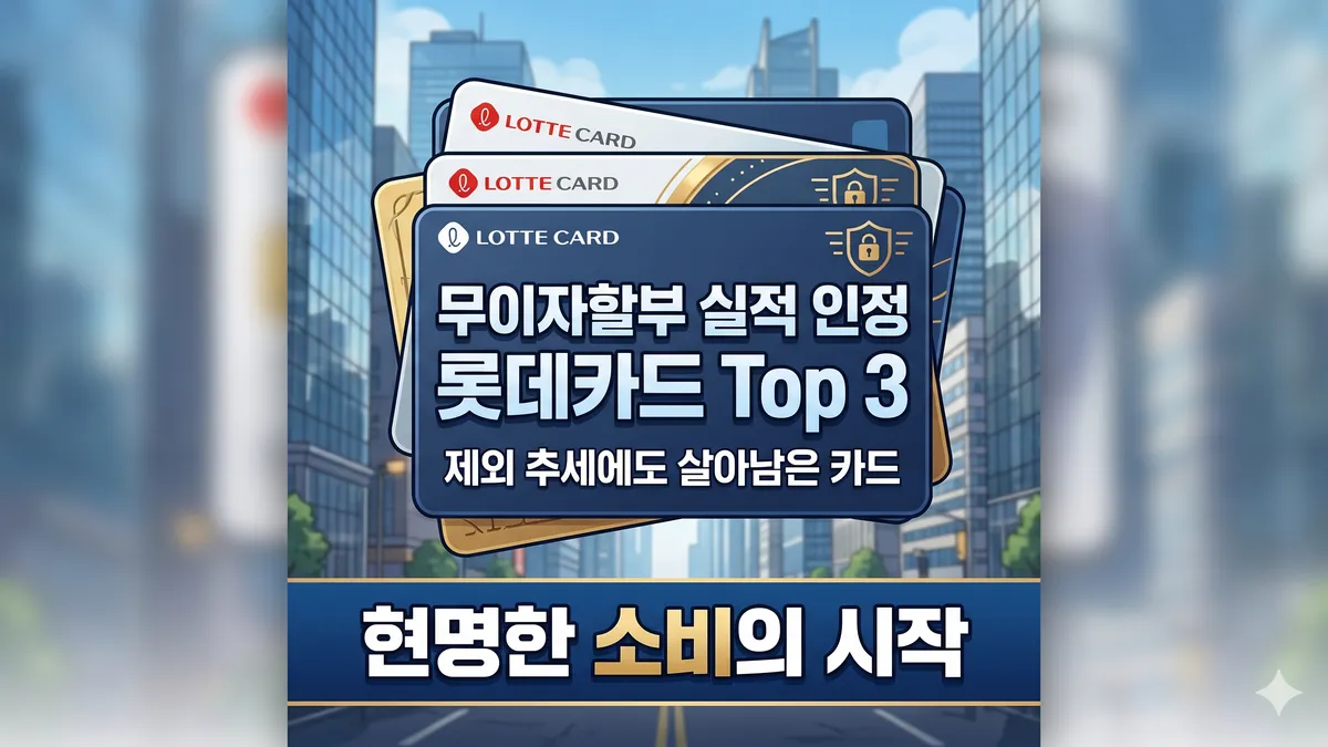 무이자할부 실적 인정 롯데카드