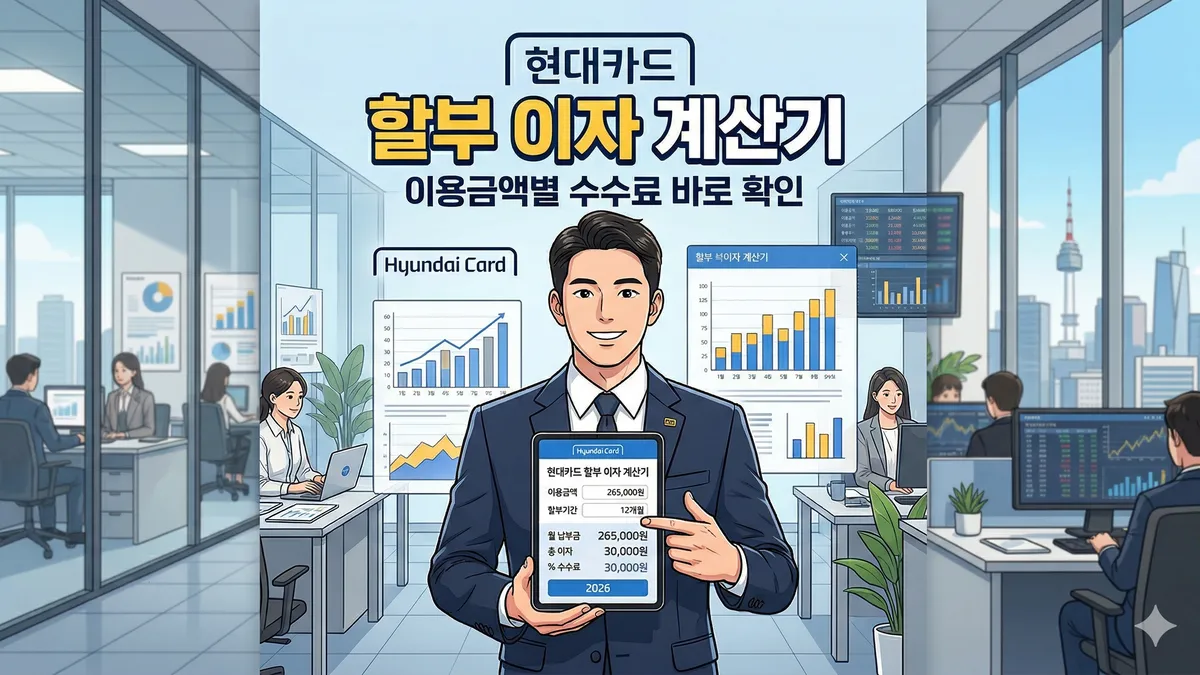 현대카드 할부 이자 계산기