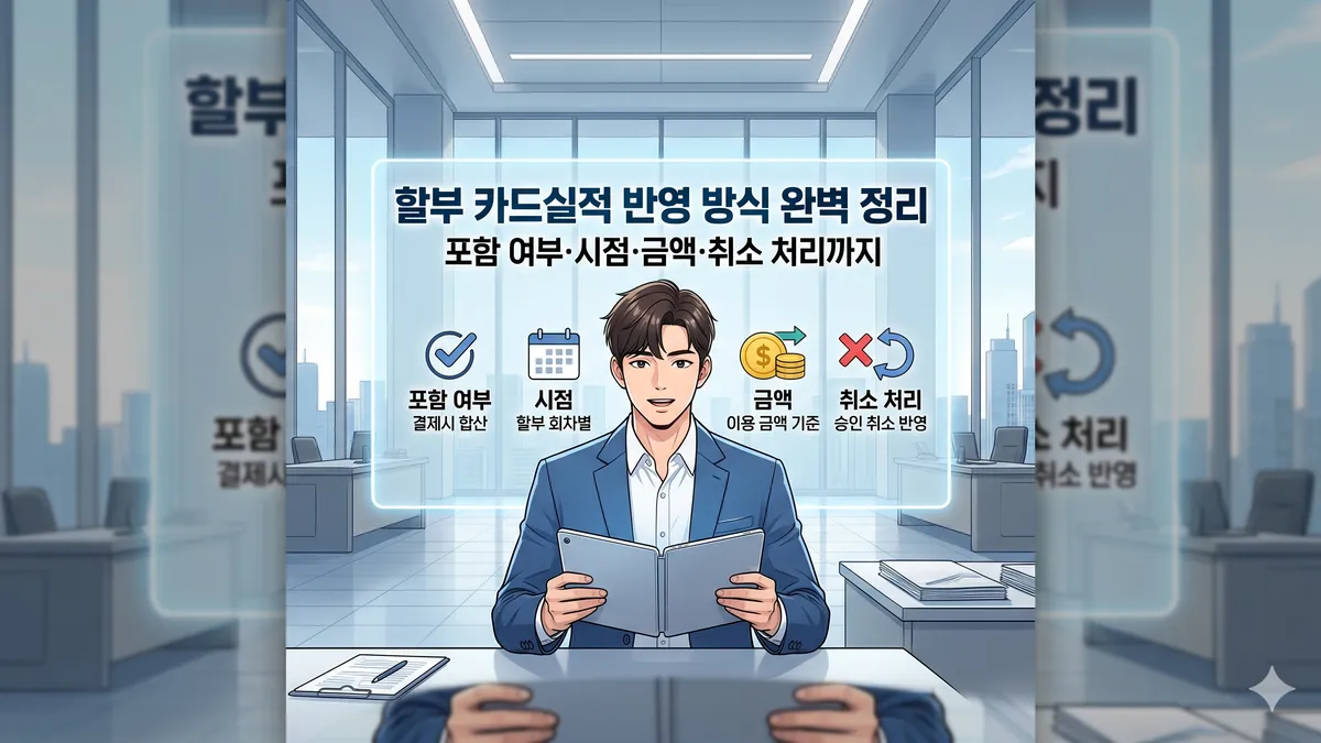 할부 카드실적