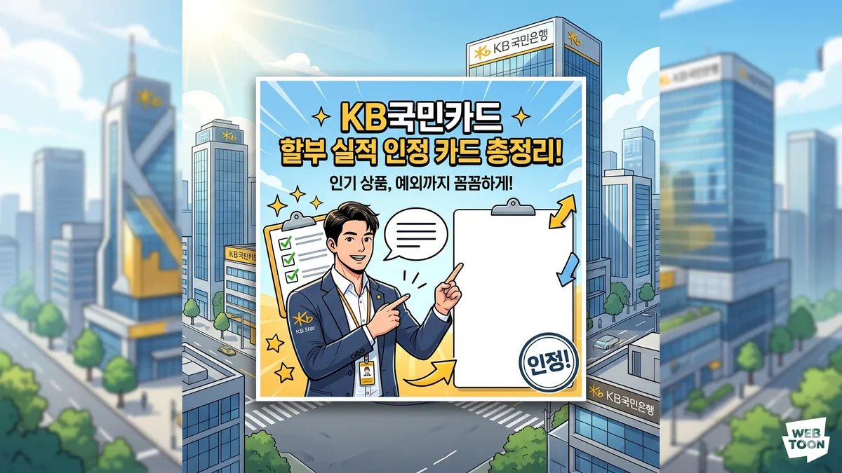 KB국민카드 할부 실적
