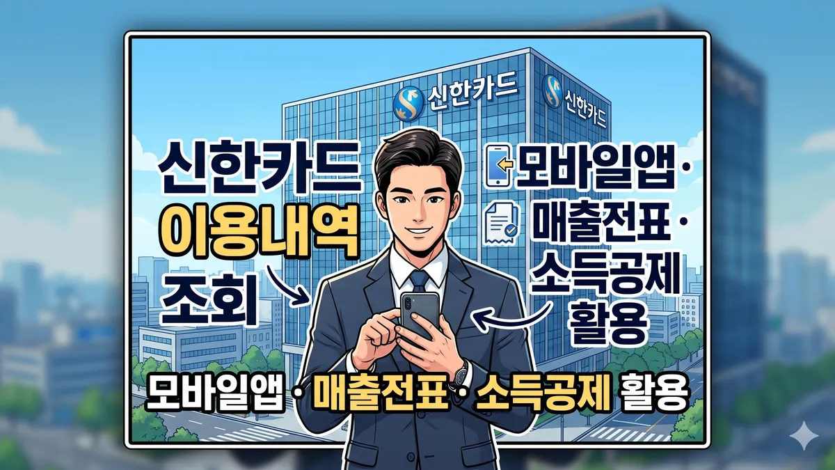 신한카드 이용내역 조회