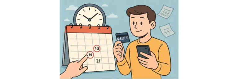우리카드 결제일별 이용기간