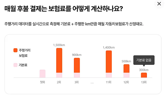 월 후불결제 자동차 보험