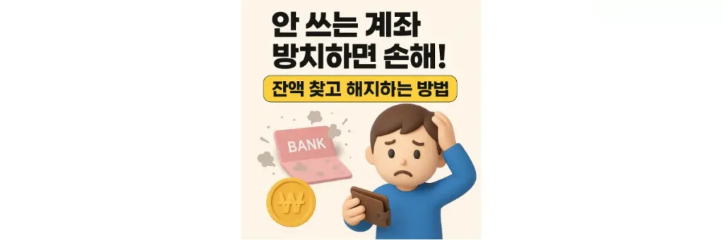 안 쓰는 계좌 해지