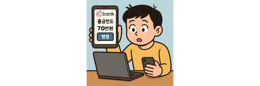 케이뱅크 출금한도 조회 변경