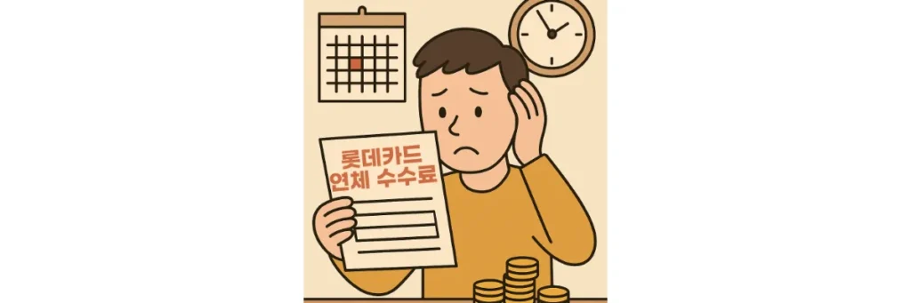 롯데카드 연체 수수료