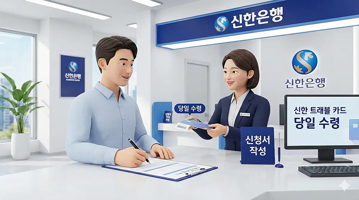 신한은행 트래블 카드 당일 발급