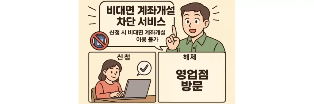 비대면 계좌개설 차단 서비스