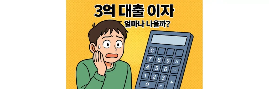 3억 대출 이자가 얼마나 나올지 두려워하는 남성