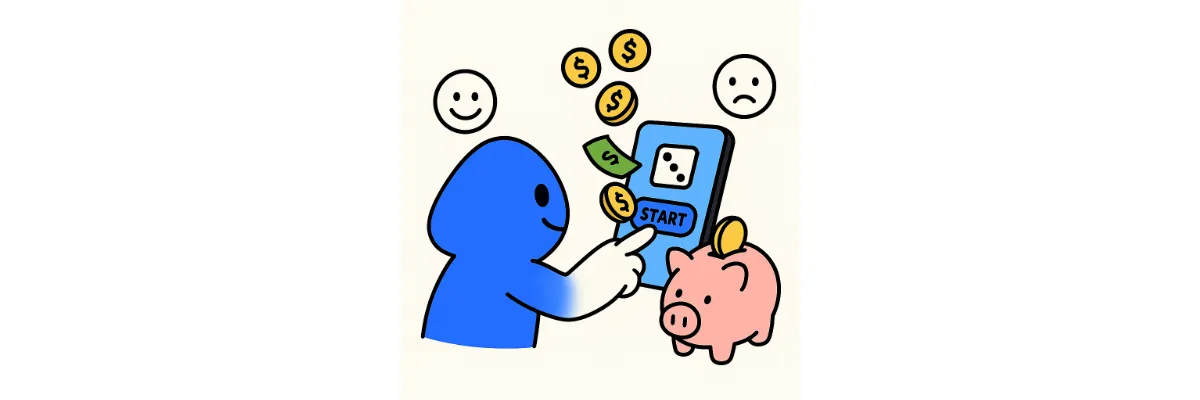 토스뱅크 게임 저금통을 이용해 게임하며 저축하는 모습