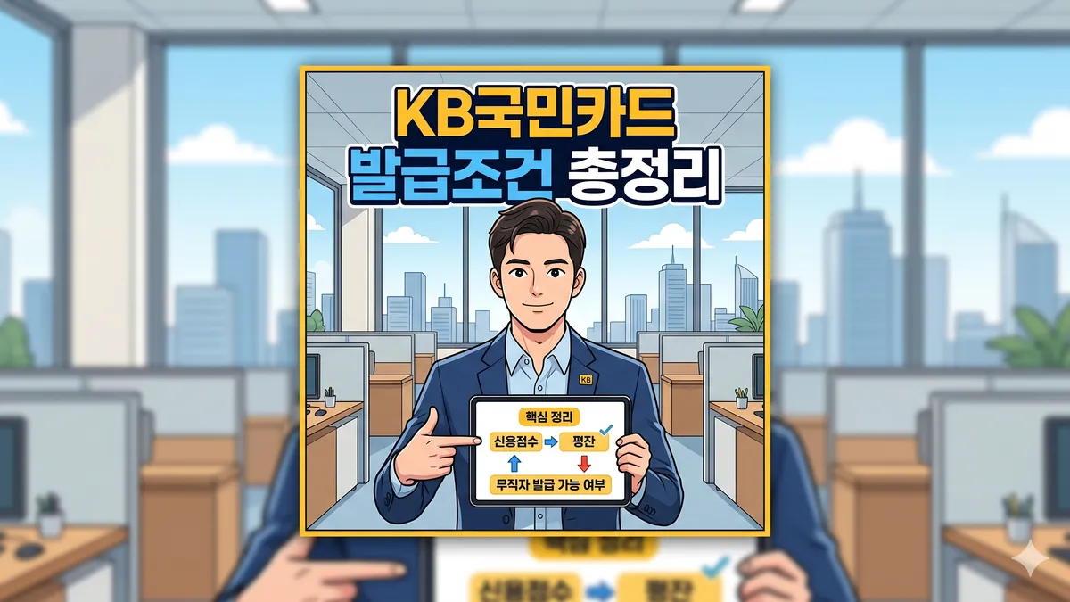 KB국민카드 발급조건