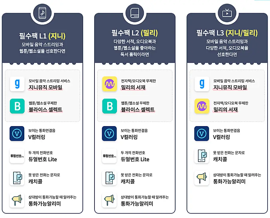 KT 필수팩