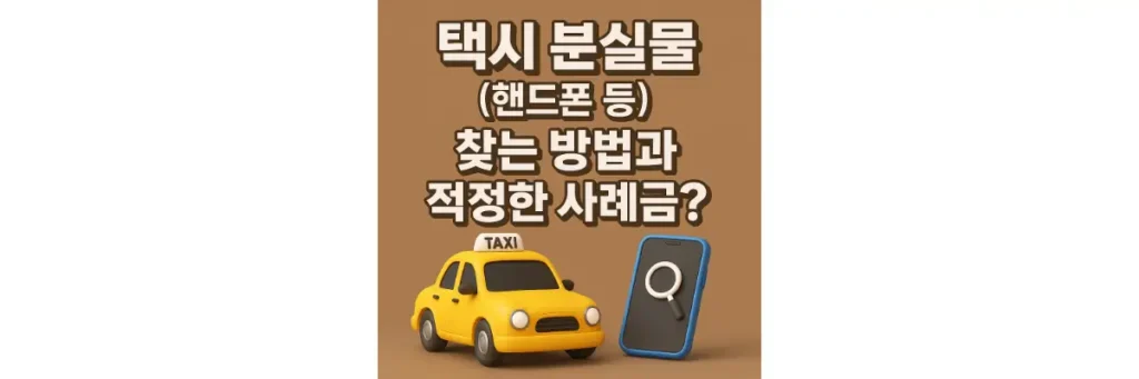 택시와 핸드폰 이미지