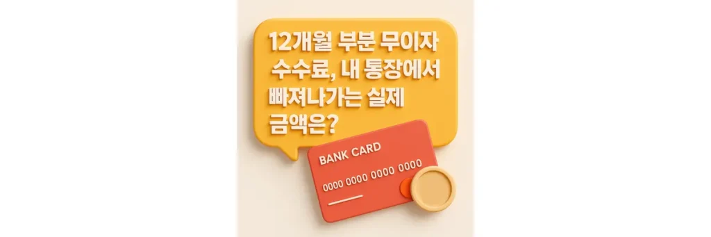 12개월 부분 무이자 수수료