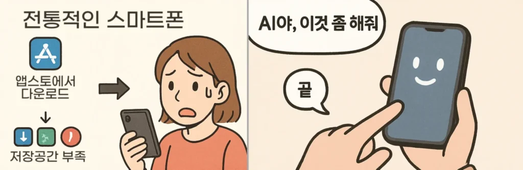AI로 인한 스마트폰 변화 예상