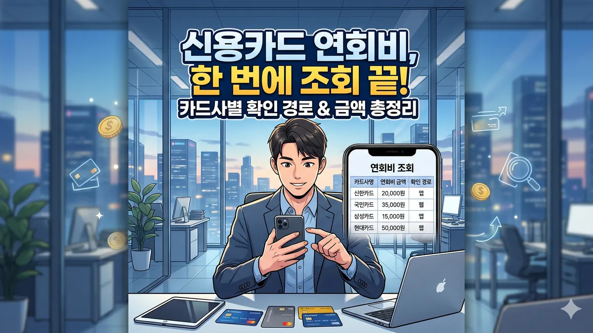 신용카드 연회비 조회