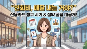신용카드 연회비 매달