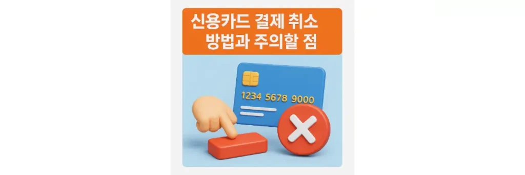 신용카드 결제 취소
