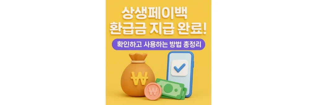 상생페이백 환급금 확인하고 사용하는 방법