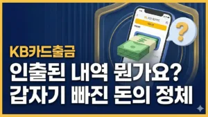 KB카드 출금