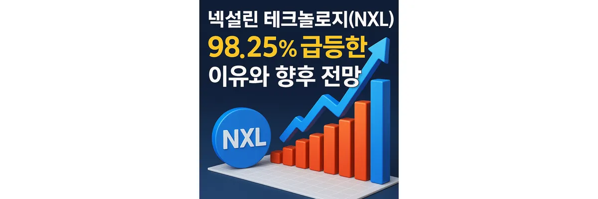 넥설린 테크놀로지(NXL) 98.25% 급등한 이유와 향후 전망 넥설린 테크놀로지 급등