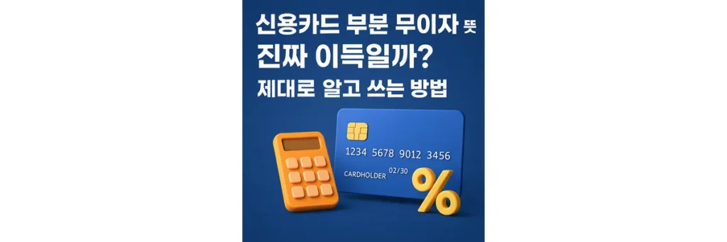 신용카드 부분 무이자 뜻