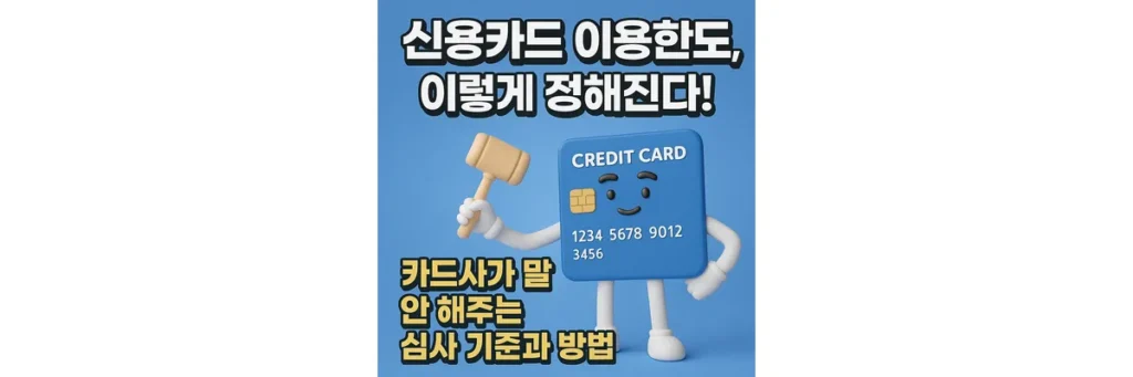 신용카드 이용한도 심사 기준