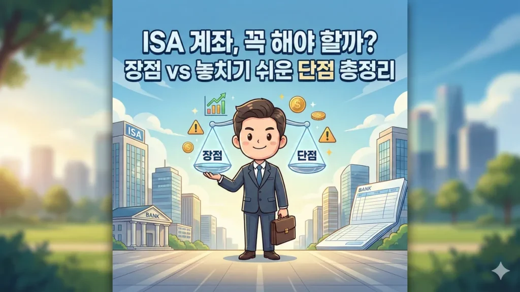 ISA 계좌 장점과 단점
