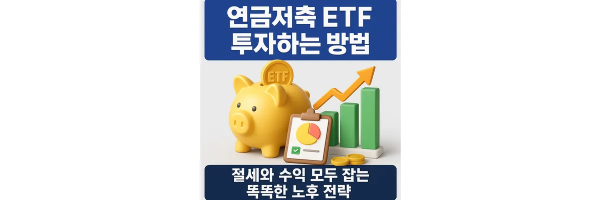 연금저축 ETF 투자하는 방법, 절세와 수익 모두 잡는 똑똑한 노후 전략 연금저축 ETF