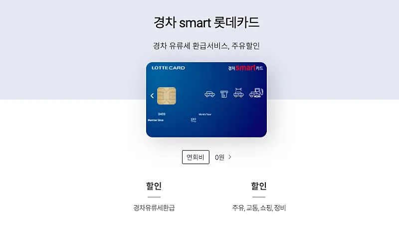 경차 스마트 롯데카드 설명