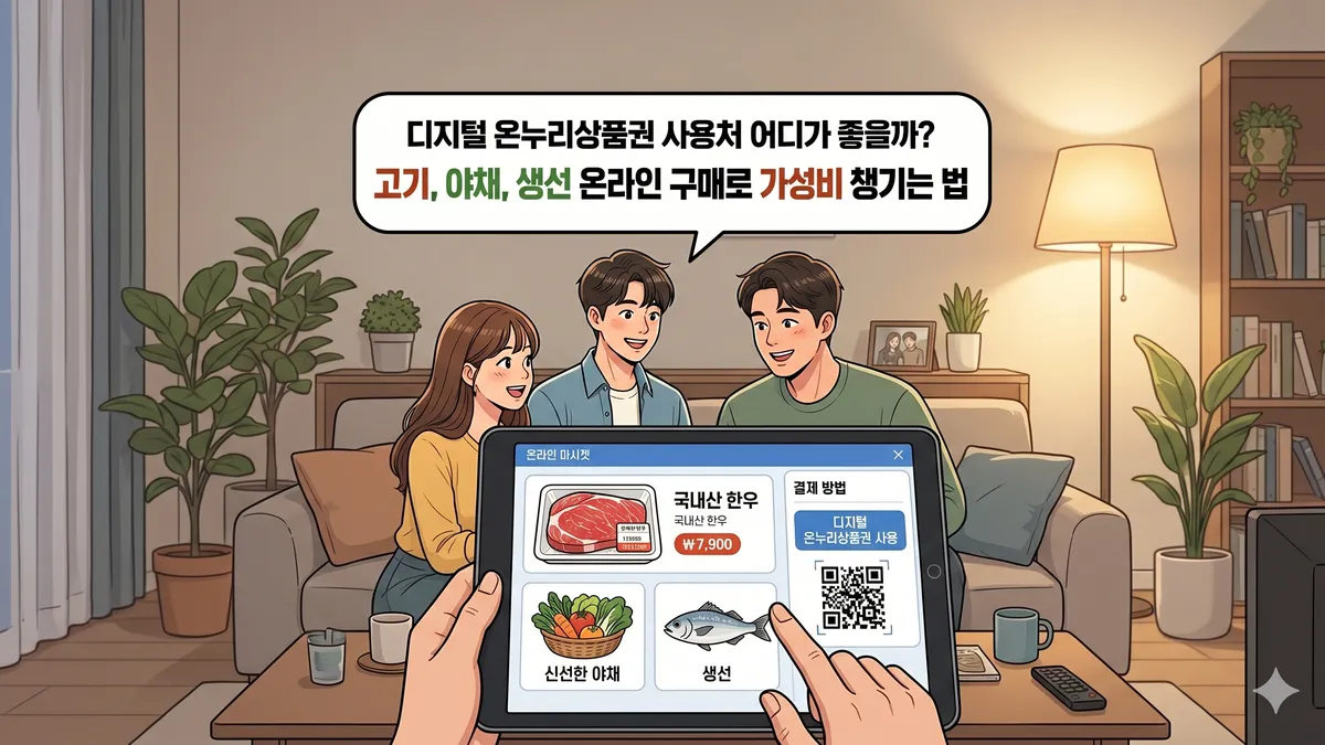 디지털 온누리상품권 고기 구매