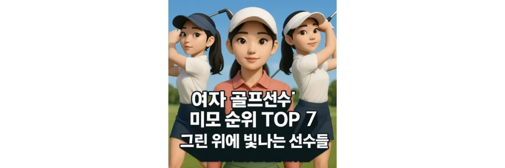 여자 골프선수 미모 순위