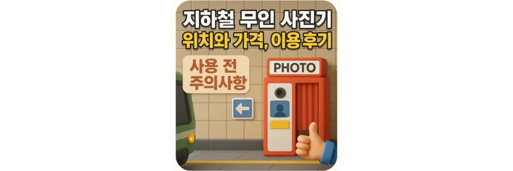 지하철과 무인 사진기